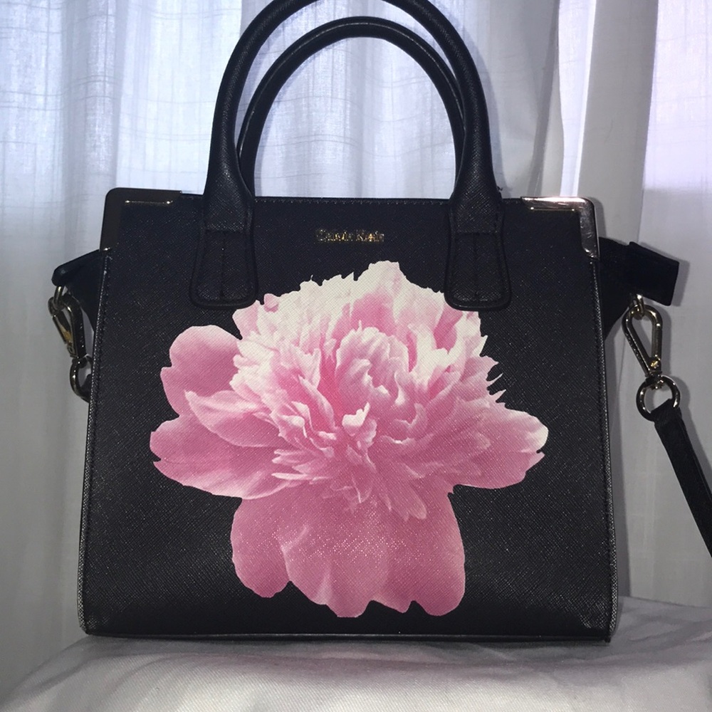 Calvin Klein saffiano leather mini tote bag